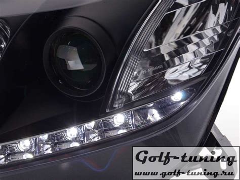 Opel Astra H Фары Devil eyes, Dayline черные – купить в Москве