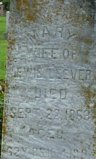 Mary Ertel Leever Find A Grave Reminne