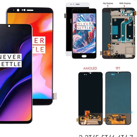 Visor LCD TFT AMOLED Para OnePlus 3 3T 5 5T Conjunto Digitalizador De