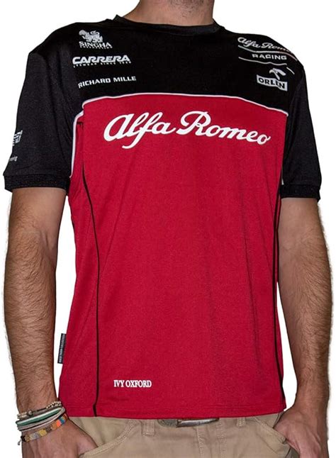 Camiseta de Carreras de F1 del Equipo Oficial de Fórmula 1 de Alfa