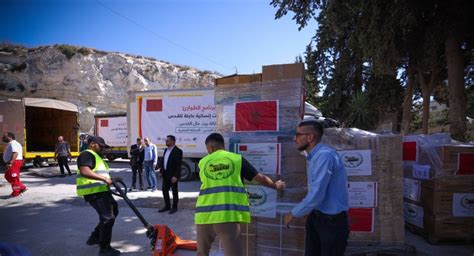 Al Qods Acharif D importantes quantités daides humanitaires d urgence