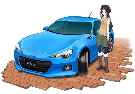 Descarga Gratis Chica Anime Por Un Subaru Brz Subaru Anime Niñas