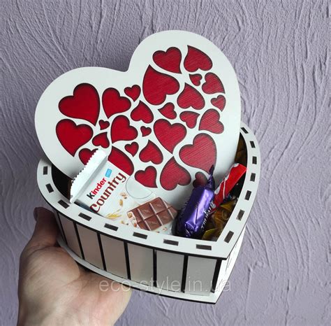 Подарочная коробка Сердце. 20 см Бокс для конфет "Сердца" (ID ...