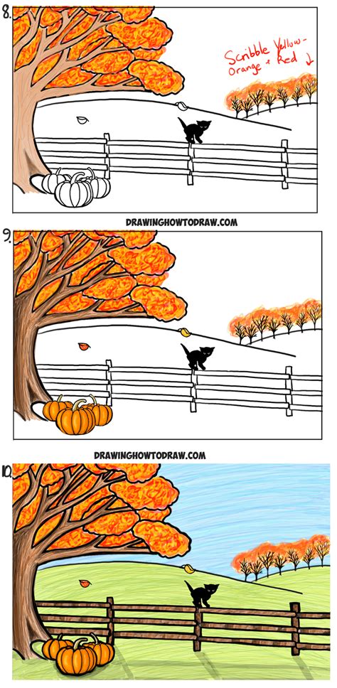 Easy Autumn Drawings