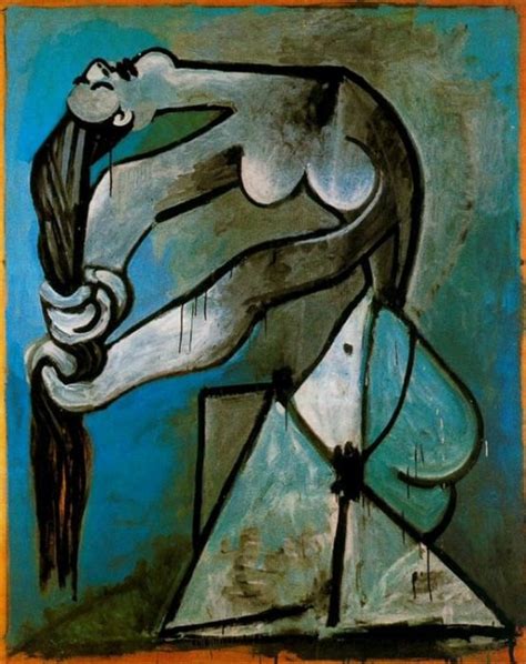 1952 Femme Nue Se Tordant Les Cheveux Pablo Picasso 1881 1973