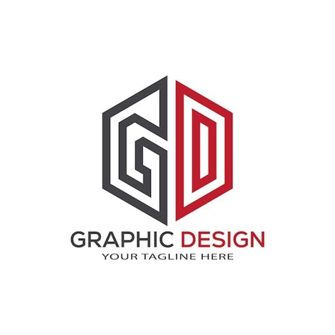 Premium Vector Gd Letter Logo Design