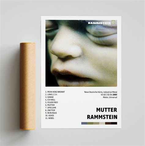 Rammstein Postersmutter Poster Album Cover Poster Poster Etsy