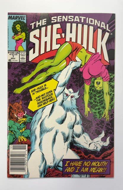 The Sensational She Hulk 7 1989 Newsstand Comic Books Copper Age