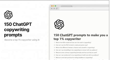 150 Chatgpt Copywriting Prompts Potencia Tu Creatividad Con Ia ️ 2024