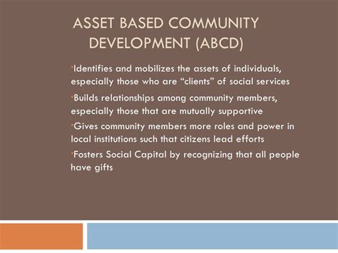 Asset Based Community Development