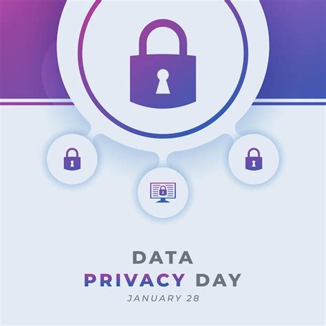 Premium Vector Happy Data Privacy Day January Vector Design Illustration For Background Poster