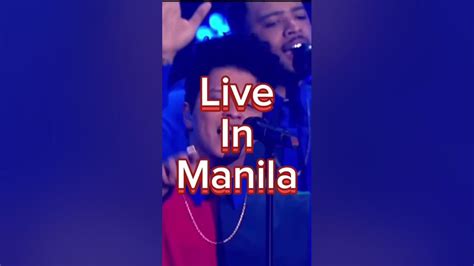 Bruno Mars Live In Manila 2023 Brunomars Live Concert Manila