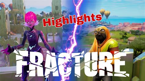 Fortnite Fracture Event Reaction Highlights Youtube