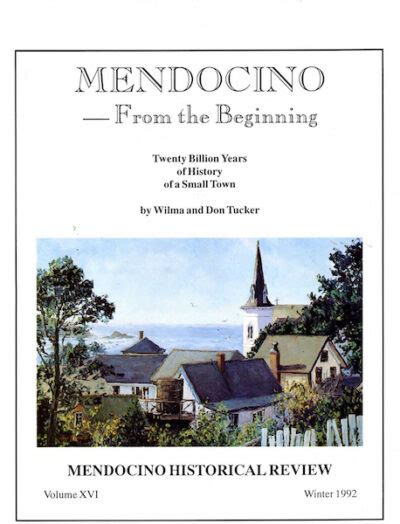 Illustrated Map Of Mendocino 1975