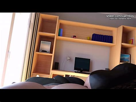 Familia ensamblada doble Viendo caliente madrastra milf con grandes tetas duchándose su gran