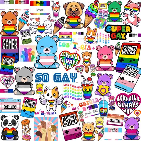 Eva The Stickermaker 💫 On Twitter Collage Of Various Pride Stickers 🏳