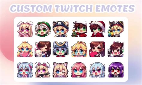 Create Cute Custom Chibi Twitch Emotes For Your Stream By Muscreates