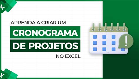 Cronograma de Projeto Automático No Excel Crie do Zero