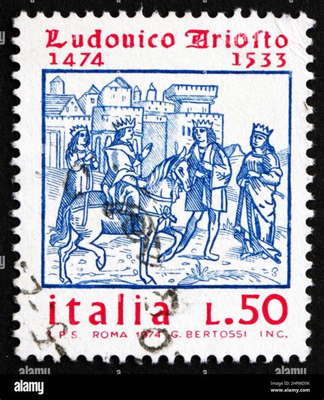 Italy Circa A Stamp Printed In The Italy Shows Ludovico Ariosto