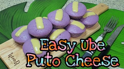 How To Make EASY SOFT UBE PUTO CHEESE YouTube