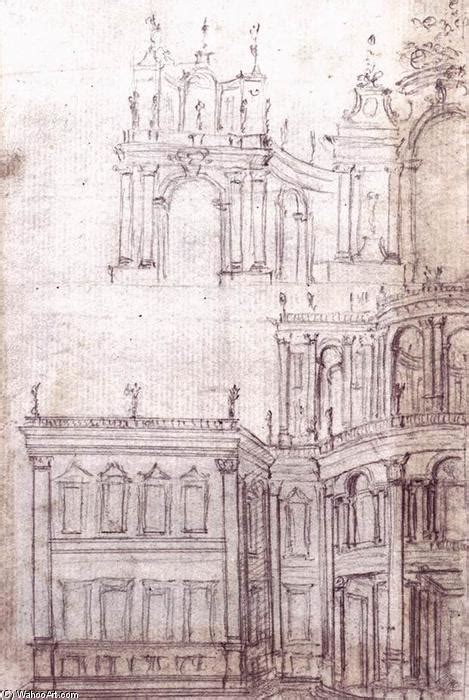 Artwork Replica View of the Façade of a Pleasure Garden Pavilion 1687