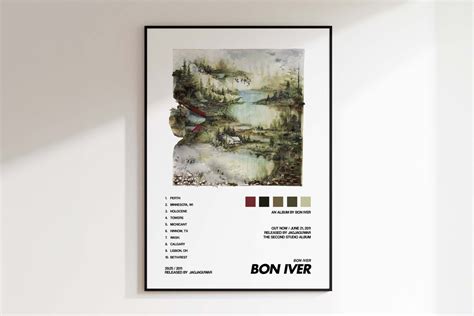 Bon Iver 'bon Iver' Album Cover Poster, Poster Print Wall Art, Custom ...