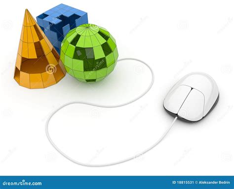 3D Computer Modeling. Isolated Stock Illustration - Illustration of objects, sphere: 18815531