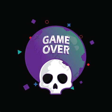 Skull Game Over Wallpaper