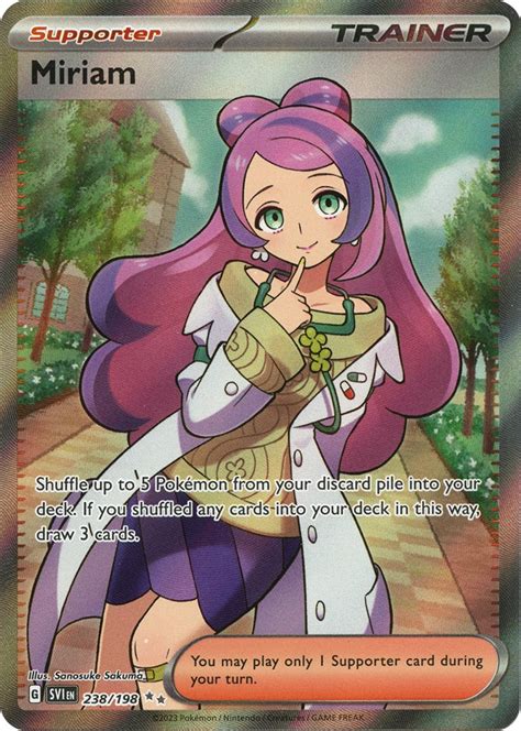 Psa Miriam Scarlet Violet Pokemon Tcg Full Art Gem