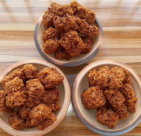 Candied Coconut Ghanaian Street Style Dessert Ghanaiandessert