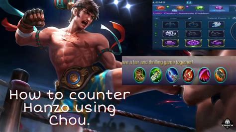 How To Counter Hanzo Using Chou Youtube