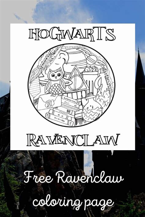 Free Printable Ravenclaw Coloring Pages Stevie Doodles Free Printable