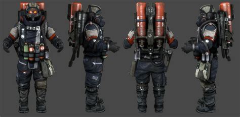 Killzone 3 Helghast Pyro Trooper Pyro Trooper Concept Art