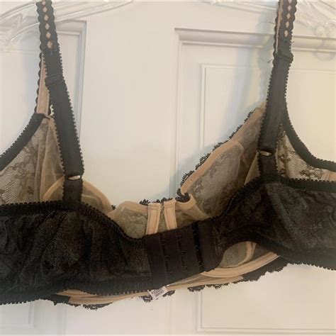 Victorias Secret Black Nude Lace Bra With Depop