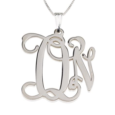 Two Letter Monogram Necklace Iucn Water