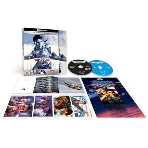 Top Gun Zavvi Exclusive 4k Ultra Hd Deluxe Steelbook Includes 2d Blu