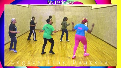 My Testimony Gospel Line Dance Youtube