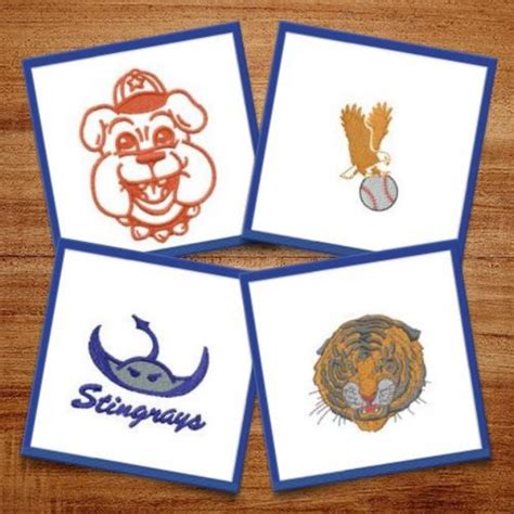 Mascots Embroidery Design Pack Embroidery Sets At