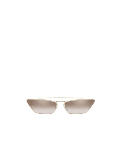 Prada Logo Sunglasses In Nude ModeSens