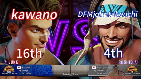 Sf Kawano Luke Th Vs Dfmjohntakeuchi Rashid Thstreet Fighter