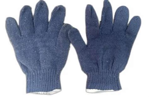 Full Fingered Blue Cotton Knitted Gloves, Size: M at Rs 10/pair in Chennai