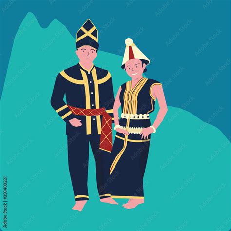 Vector Illustration Of The Kaamatan Hari Kaamatanfestivalman And