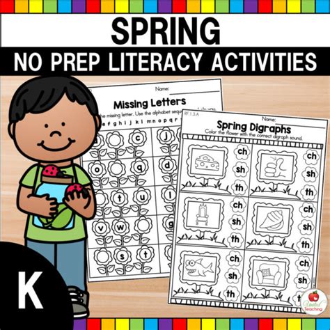 Spring Literacy Activities Kindergarten United Teaching