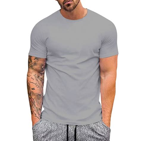 Kamemi T Shirts Men Mens T Shirts Running Gym Workout Short Sleeve Tee Shirts For Mengreyxl