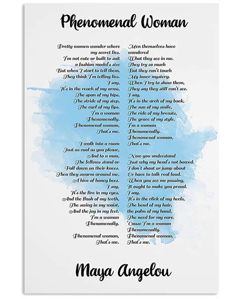 Maya Angel Phenomenal Woman Book Print Art Poem Pretty Women Etsy