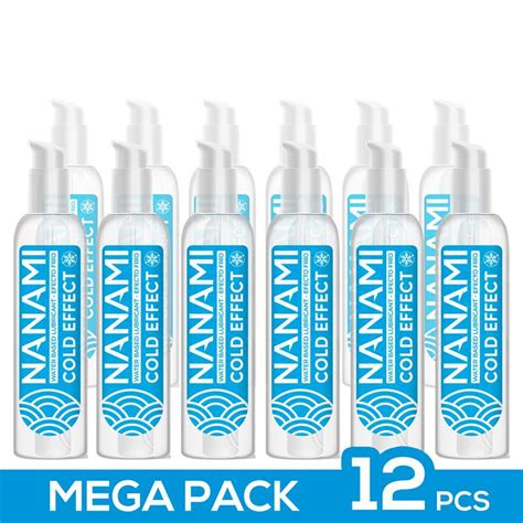 Pack De 12 Lubricante Base Agua Efecto Frio 150 Ml Sexcalofrios