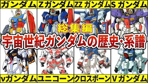 【ガンダム】主役ガンダムたちの歴史！宇宙世紀ガンダムの歴史・系譜 ロボットアニメまとめch