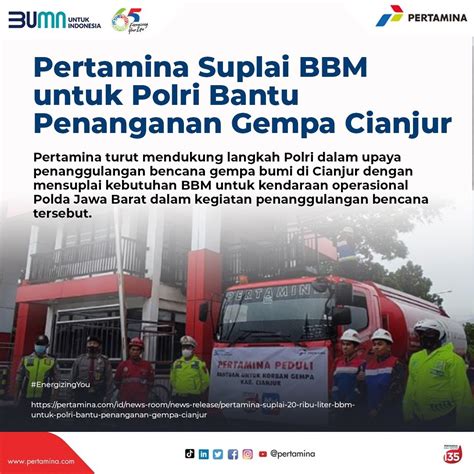 PERTAMINA On Twitter Pertamina Juga Dukung Polri Dalam Penanggulangan