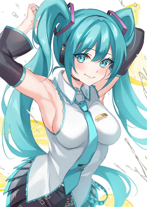 初音ミク「初音ミクが好きって人にフォローされたい 今月描いた絵を晒そう 10月のミ」日向青のイラスト