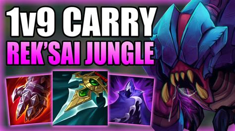 How To Play Reksai Jungle And 1v9 Hard Carry The Game Best Buildrunes Guide League Of